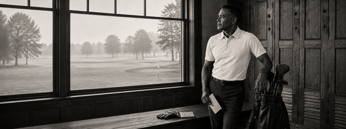Ringo Reiner Founder Polo collection presented in a refined golf clubhouse setting