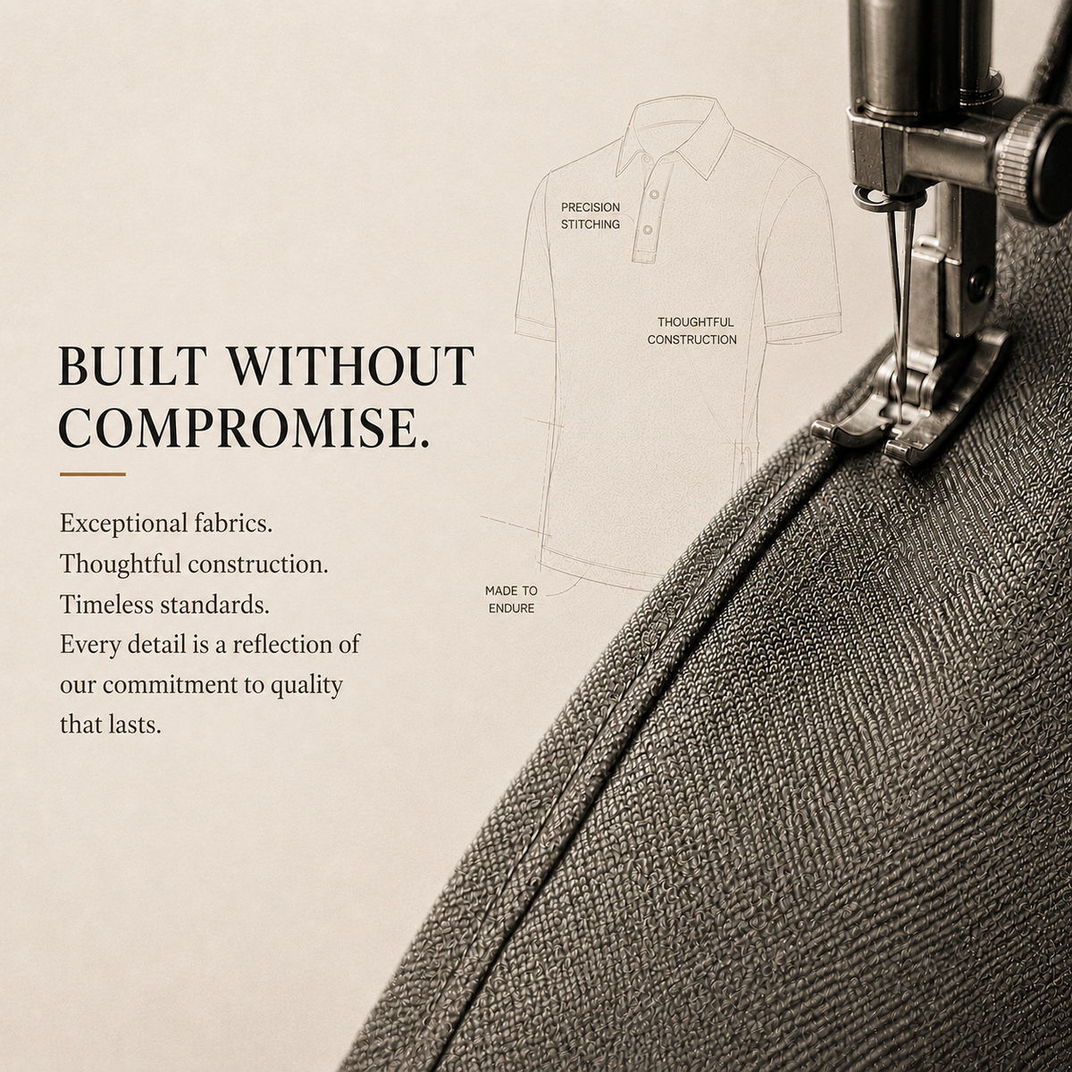 Ringo Reiner premium polo craftsmanship with precision stitching, thoughtful construction, and fine-gauge performance fabric.