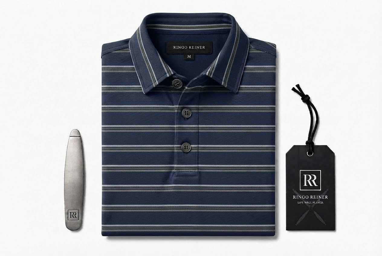 Founder Polo Officer Stripe
