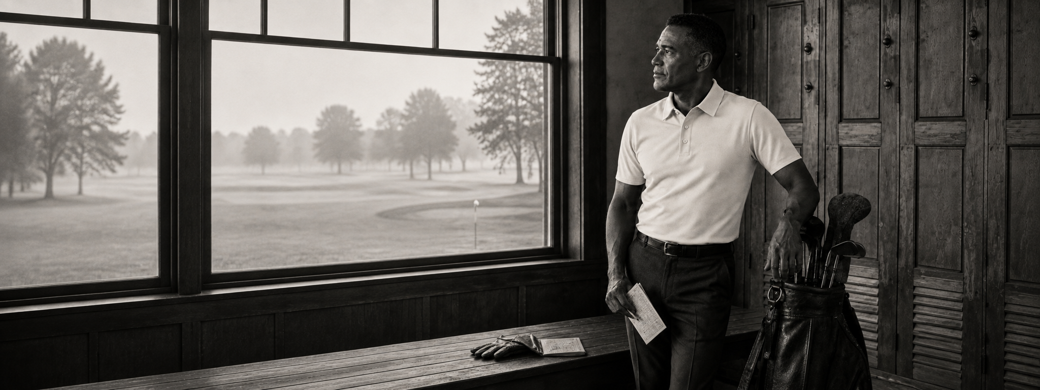 Ringo Reiner Founder Polo collection presented in a refined golf clubhouse setting